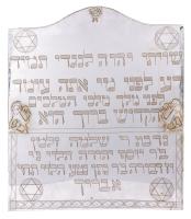 Elaborate Metal Shiviti Plaque