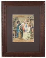 C. Frenzel (German, early 20th century), Genre Scene After Makovsky, 1912