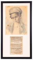 Jerusalem Boy & Yom Kippur Prayer Manuscript, 1932