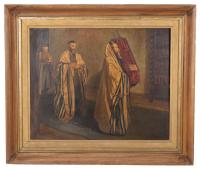 Unknown artist After William Rothenstein, "Carrying the Law," Jewish Religious Scene