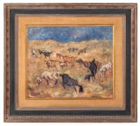 Audrey Bergner (1927-2019) - Sheep in the Meadow