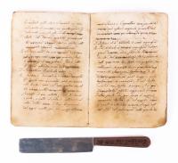 Italian Shechita Manuscript with Ritual Knife, Early 19th Century