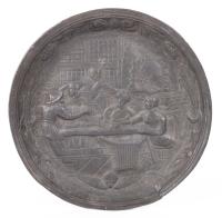 18th Century German Pewter Matzah-Making Plate