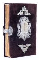 Velvet-Bound Siddur with Silver Mounts, Vienna, 1869