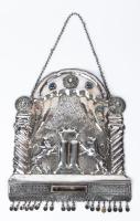Bezalel Torah Shield (Tas), Jerusalem in Sterling Silver and Sem-Precious Stones