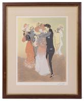 Ra&Atilde;&ordm;l Soldi. "Tango in Paris" Serigraph 1988 Signed