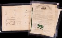 Andrew Jackson: Autograph Executive Patent Signed, James Kyle's Improvement in Door Locks 4pp Including Illustrated Schematic