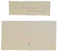 P. G. T. Beauregard and Robert Anderson - Pair of Civil War Opposing Commander Signatures