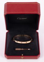 Classic Cartier, 10 Multi-Stone Love Bracelet in 18K Yellow Gold in Original Presentation Box and Outer Box