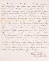 Col. James Clay Autograph Letter Signed: Headquarters, 44th New York Volunteers, March 14, 1863 to Military Secretary in Albany