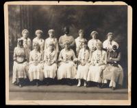 Remarkable, Imperial Cabinet Card Photo of Nurses from the 1880's with Three Gowned, Gloved and Masked for Surgery