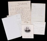 William Cullen Bryant: Poet, Journalist and Editor of the New York Evening Post. Three Autographed Letters Signed and Two Notes