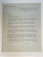 Helen Keller - Typed Letter Signed, 1945, American Foundation for the Blind