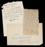 Charles Lamb: English Essayist and Author Transcribes Poem by Jonathan Swift Composed in 1727 "Going To Be Hanged" (Clever Tom C