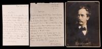 Richard Strauss: Two Autograph Letters Signed and One Signed Cabinet Card