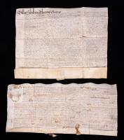 Four (4) Very Appealing Indentures During the Years of Charles I, Oliver Cromwell, George I and George III (Dated 1776!)