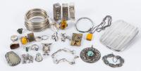 Sterling Silver Jewelry and Objects: Rings, Pendants, Chains, Bracelets, Bangles and More