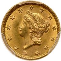1854 $1 Gold Liberty
