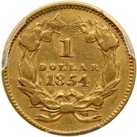 1854 $1 Gold Indian PCGS EF45 - 2