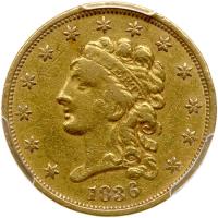 1836 $2.50 Classic Head. Block 8