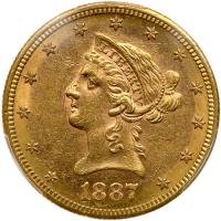 1887-S $10 Liberty PCGS MS61