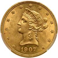 1907 $10 Liberty PCGS MS61