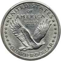 1917-D Liberty Standing 25C. Type 1 - 2