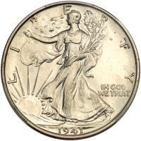 1941 Liberty Walking 50C PCGS Proof 64