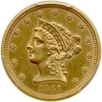 1861 $2.50 Liberty