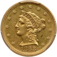 1868 $2.50 Liberty