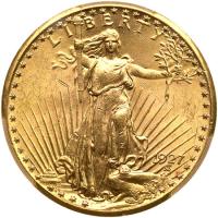 1927 $20 St. Gaudens PCGS MS63