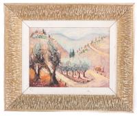 Israeli Landscape Painting, Mid-20th Century, in the Manner of Reuven Rubin