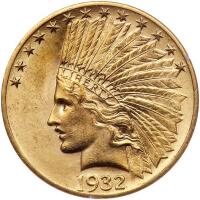 1932 $10 Indian PCGS MS60