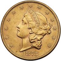 1873 $20 Liberty. Closed 3 NGC AU58