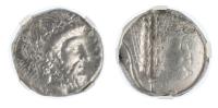 Lucania, Metapontum. Ca. 340-330 BC. Silver Stater 19 mm. NGC graded VF20