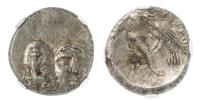 Thrace, Istros. Ca. 400-350 BC. Silver Drachm (5.58 g.) 18 mm