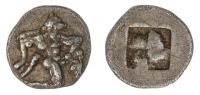 Thrace, Thasos. 510-480 BC. Silver Diobol (1.01 g) 11 mm. XF