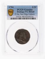 1794 C-4a, Small Edge Letters. Rarity 3