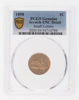 1858 Flying Eagle Cent. Small letters