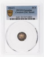 1862/1 Silver Three Cents