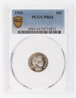 1910 Barber Dime. PCGS graded Proof 64