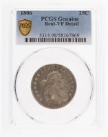 1806. Draped Bust. PCGS graded VF Details Bent