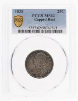 1838. Capped Bust. PCGS graded MS62