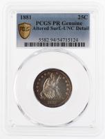 1881 Liberty Seated Quarter Dollar