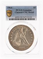 1864 Liberty Seated Dollar