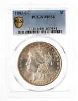 1882-CC. Morgan Dollar. PCGS graded MS64