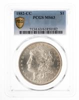 1882-CC. Morgan Dollar. PCGS graded MS63