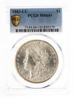 1883-CC. Morgan Dollar. PCGS graded MS64 +