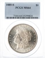 1885-S. Morgan Dollar. PCGS graded MS64