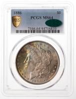 1886. Morgan Dollar. PCGS graded MS64. CAC